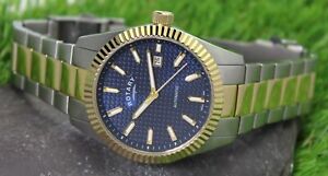【送料無料】腕時計　ロータリーメンズツートーンステンレスクォーツウォッチrotary mens two tone stainless steel automatic quartz watch gb042705｜hokushin 26,985円