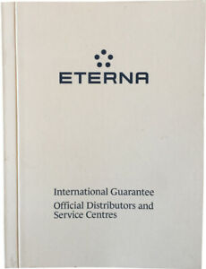 【送料無料】腕時計　エテルナウォッチブランクサービスセンターブックレットホワイトeterna watch warranty blank guarantee amp; icial service centres booklet white