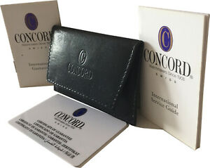 【送料無料】腕時計　コンコードウォッチブランクレザーポーチconcord watch blank warranty guarantee certificate card amp; booklet leather pouch