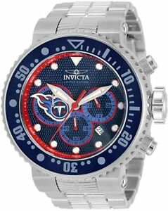 【送料無料】腕時計　インビクタメンズテネシータイタンズクォーツクロノグラフウォッチinvicta mens 33145 nfl tennessee titans quartz chronograph watch