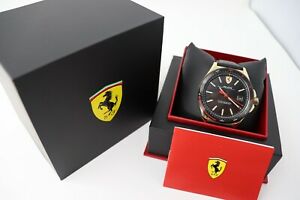 【貨物輸送無料】ウオッチ フェラーリアナログカジュアルピロタブラックメンズ