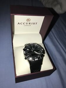 【貨物輸送無料】ウオッチ アキュリストロンドンメンズレザーストラップウォッチaccurist london men’s leather strap watch