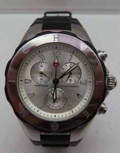 【貨物輸送無料】ウオッチ ミケーレシルバートーンタヒチアンジェリービーンクロノグラフmichele women watch silver tone tahitian jelly bean chronograph mwwf000033