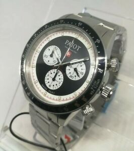 【貨物輸送無料】ウオッチ オロロギウオモクロノグラフォパジョヨーロッパブラチャレアッチャイオモヴィメントスイスorologio uomo,cronografo,pajot,europa gt,bracciale acciaio,movimento swiss made