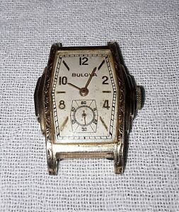 【貨物輸送無料】ウオッチ ヴィンテージブローバローンイーグルアールデコメンズタンクサービスvintage bulova lone eagle art deco mens tank wristwatch watch needs serviced