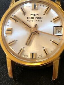 【貨物輸送無料】ウオッチ ヴィンテージテクノスジュエルスイスvintage technos automatic 30442 17 jewels swiss classy womens wrist watch runs
