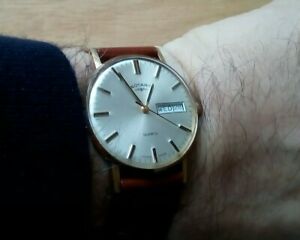 【貨物輸送無料】ウオッチ メンズヴィンテージロータリーバッテリーmen’s vintage rotary quartz watch day amp; date  battery