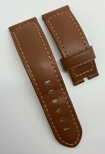 【貨物輸送無料】ウオッチ ィチーネパネライブラウンカーフレザータンウォッチストラップauthentic icine panerai 24粍 x 22粍 brown calf leather tang watch strap oem