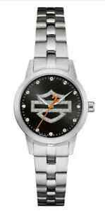 【貨物輸送無料】ウォッチ ハーレーダビッドソンブローバグリッターオープンバーシールドウォッチharleydavidson bulova womens glitter open 赤ちょうちん shield watch 76l182