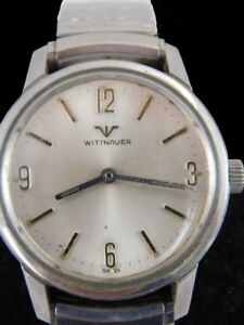 【貨物輸送無料】ウォッチ ヴィンテージシルバートーンステンレススチールウィットナウアーロンジン1960s vintage silver tone stainless steel wittnauer longines wrist watch