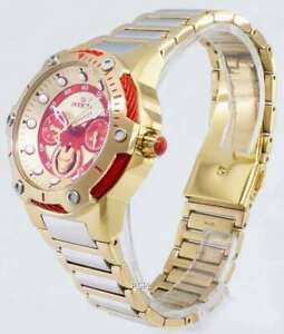 【貨物輸送無料】ウォッチ インビクタマーベルアイアンマンボルトゴールドウォッチ invicta marvel womens ironman le bolt vh63 multifunction 18k gold ip watch