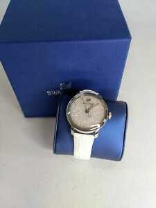 【貨物輸送無料】ウオッチ スワロフスキークリスタルアワーズクォーツホワイトウォッチswarovski crystalline hours quartz white watch wristwatch  5295383