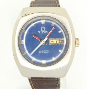 【貨物輸送無料】ウオッチ ヴィンテージソルビルスイスカルサービス70´s vintage solvil amp; titus automatic 25 jewels swiss cal 2789 35粍 serviced