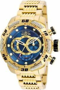 【貨物輸送無料】ウオッチ インビクタスピードウェイボルトハイブリッドゴールドステンレスクロノグラフウォッチinvicta speedway bolt hybrid 50粍 gold stainless steel chronograph watch 25483