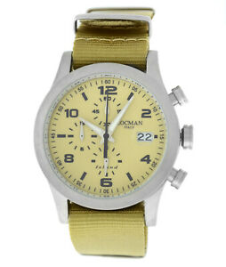 【貨物輸送無料】ウオッチ ニューロクマンメンズチタンステンレススチールクォーツ locman island mens titanium stainless steel ref 618 quartz 40粍 watch