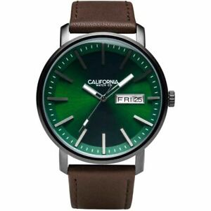 【貨物輸送無料】ウオッチ カリフォルニアウォッチモハベレザーダークブラウングリーンcalifornia watch co mojave leather dark brown green