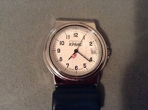【貨物輸送無料】ウオッチ fortis container for kpmg date swiss made watch wr 50meters