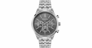 【貨物輸送無料】ウオッチ ブローバメンズクロノグラフステンレススチールシルバーウォッチbulova mens 96a209 chronograph stainless steel silver watch 300 msrp