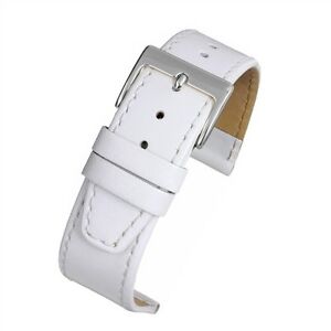 メーカー包装済 送料無料 腕時計 ステッチホワイトレザーウォッチストラップ16mm 18mm mm 22mm White Leather Watch Straps With Stitching 日本最大級 Www Masterworksfineart Com