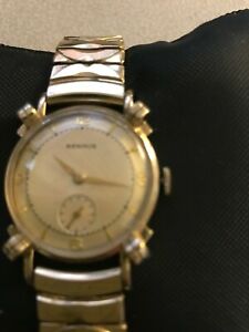 【貨物輸送無料】ウオッチ メンズイエローベンラスmens yellow benrus wristwatch
