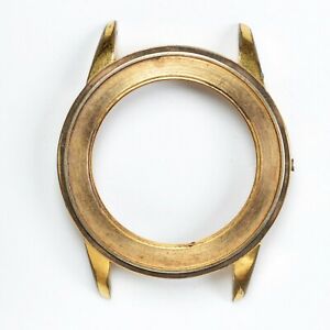 【送料無料】腕時計　カッサクロノグラフォヴィンテージプタオロクロノグラフケースcassa cronografo vintage placcata oro cronograph case 37,8mm
