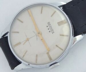 【送料無料】腕時計　ジュエルスイスベルネックスインカブロックメンズヴィンテージ17 jewels swiss made bernex incabloc mens vintage wind up watch very rare