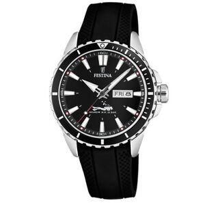 【送料無料】腕時計　フェスティナメンズウォッチスポーツダイバーウォッチダイバーデイデイデートfestina herrenuhr f203781 sporttaucheruhr diver 20 atm daydate｜hokushin