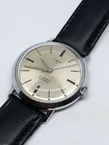 【貨物輸送無料】ウオッチ ヴィンテージメンズタイムスマーリンジュエルオートマチックレザーウォッチランvintage mens timex marlin 21 jewel automatic viscount luxury leather watch runs