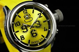 【貨物輸送無料】ウオッチ インビクタメンズクラシックロシアンダイバーレモンイエロークロノグラフウォッチinvicta mens 52粍 classic russian diver 1959 lemon yellow chronograph watch