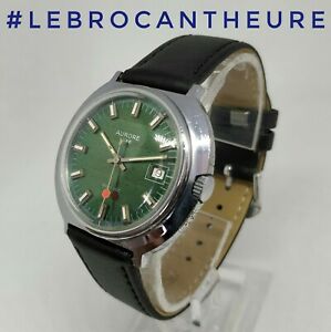 【貨物輸送無料】ウオッチ オーロララックスモントルヴィンテージアンシエネキャリバーメカニクaurore luxe  montre vintage anciene calibre mecanique 鉄 140 1b  circa 1970