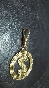 【貨物輸送無料】ウオッチ ヴィンテージイエローゴールドドッグクリップペンダントグラムvintage 10k yellow gold dog clip with 10k pendant 26 grams