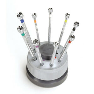 【貨物輸送無料】ウオッチ ドライバーベルゲオンドライバートゥールネビスbergeon 5970 with 9 screwdrivers  9 schraubenzieher  9 tournevis