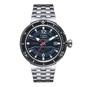 【貨物輸送無料】ウオッチ メンズカシャロットシルバーステンレススチールcccp mens kashalot 2 cp703922 silver stainlesssteel automatic self wind d