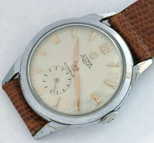 【貨物輸送無料】ウオッチ ジュエルスイスサイマティピプレックスメンズヴィンテージ17 jewels swiss made cyma tipiplex mens vintage wind up watch