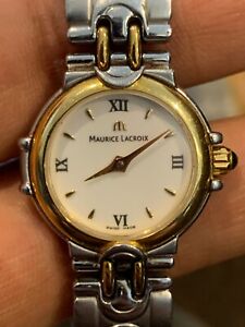 【貨物輸送無料】ウオッチ レディースモーリスロワladies maurice lacroix 59725 watch very good