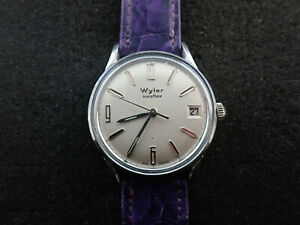 【貨物輸送無料】ウォッチ ヴィンテージワイラーvintage wyler incaflex wristwatch with date