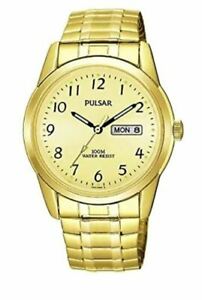 【送料無料】腕時計　パルサーゴールドメッキエキスパンダーブレスレットウォッチpulsar gold plated expander bracelet watch pj6034x1 pnp