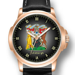 【送料無料】腕時計　エディンバラシティコートオブアームズスコットランドメンズクリスマスプレゼントedinburgh city coat of arms scotland mens wrist watch christmas gift engraved