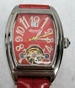 【貨物輸送無料】ウォッチ インガーソルデーデイオートスケルトンレッドデプロイストラップingersoll day date automatic skeleton red deployant strap wrist watch