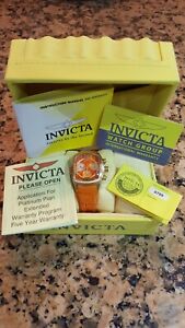 【貨物輸送無料】ウォッチ インビクタルパクロノグラフゴールドメッキオレンジinvicta womens 6799 lupah revolution chronograph 18k goldplated  orange