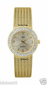 【貨物輸送無料】ウォッチ レディースジュールユルゲンセンクリスタルゴールドメッシュウォッチ ladies jules jurgensen crystal gold mesh watch