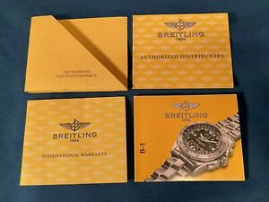 【貨物輸送無料】ウォッチ ブライトリングウォッチセットブライトリングbreitling watch certificate warranty and booklet set for breitling b1