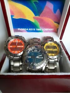 【送料無料】腕時計　メンズフロリダキーズタイムウォッチデジタルアナログチタンケースブレスレットmens florida keys time watch digitalanalog titanium case amp; bracelet｜hokushin