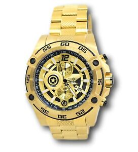 【貨物輸送無料】ウオッチ インビクタマーベルキャプテンアメリカクロノグラフウォッチinvicta marvel captain america limited edition chronograph watch 26794 52粍