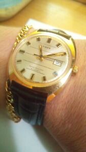 【送料無料】腕時計 タイムスデイオートマチックゴールドフィリードtimex day automatico gold fillied
