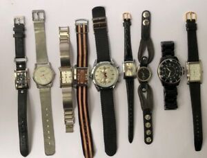 【貨物輸送無料】ウォッチ ジョブロットヴィンテージリザーブjob lot 9 vintage watches  all working  all different  no reserve