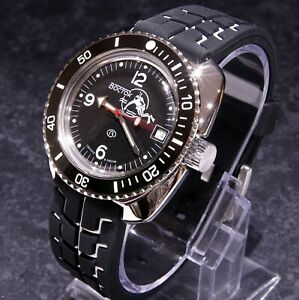 【送料無料】腕時計　ボストークアンフィビアスキューバデュードカスタムロシアダイブウォッチvostok amphibia scuba dude custom russian auto dive watch, , uk seller