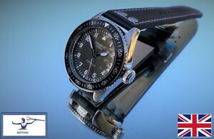 【貨物輸送無料】ウォッチ トライデントシーホークパイロットアビエイターオートウィンドムーブメント  trident seahawk pilot aviator 20気圧 200m nh35 autowind movement  uk