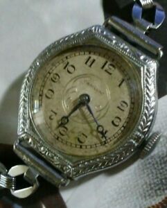 【貨物輸送無料】ウォッチ アンティークキャデラックジュエルスイスメイドantique 1920s cadillac 15 jewels swiss made wind up wrist watch