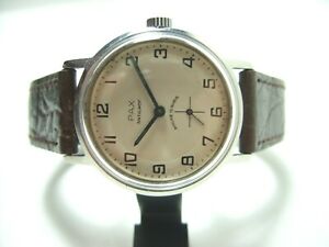 【送料無料】腕時計 パックスモントルレトロアンアシエメカニークエンオールドウォッチフランスpax montre retro en acier vers 1960s mecanique revisee en tbe old watch france|hokushin